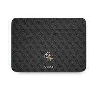 Custodia per laptop Guess 4G con logo grande, colore grigio, per computer portat