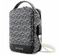 Guess, Borsello da viaggio con USB modello G Cube, Nero