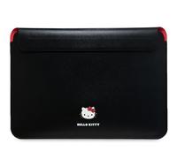 Custodia per laptop Hello Kitty da 14" con logo in metallo, colore nero.