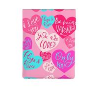 Custodia per laptop in pelle di alta qualità, con cuore e scritta "I Love", elegante custodia per MacBook da 13 pollici con design a stampa completa per modelli 2018 e più recenti