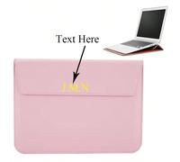 Custodia per laptop in pelle PU liscia personalizzabile con iniziali, adatta per laptop Air Pro Retina da 13/15 pollici. Personalizza la tua prima lettera. Disponibile anche in stile busta in pelle PU