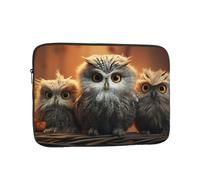 Custodia per laptop per bambini con gufo carino da 13 pollici, custodia protettiva per notebook TSA antiurto custodia per notebook resistente all'acqua per il trasporto del computer valigetta borse da