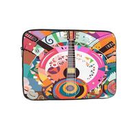 Custodia per laptop per chitarra da 17 pollici borsa per laptop colorata per donne e uomini, borsa da trasporto per computer aziendale resistente all'acqua Custodia antiurto per notebook
