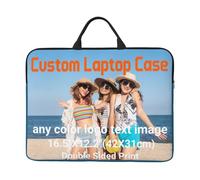 Custodia per laptop personalizzata da 14 pollici, custodia per laptop personalizzata con manico rinforzato, borsa per laptop in tessuto Oxford resistente all'acqua