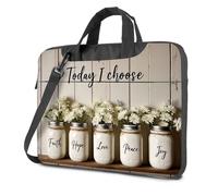 Custodia per laptop Scegliere Fede, Speranza, Amore, Pace e Gioia Oggi Borsa per Laptop Borsa Tote Bag Per Le Donne Borsa Del Computer Portatile, Colore, 26x36cm