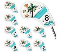 Custodia per le teste dei club di golf un set di custodie protettive con | 9 pezzi copertura per le teste degli ironi da golf per l'esercizio in pista, gamma di guida all'aperto, tornei e gamepactiv