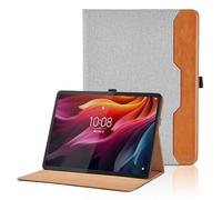 Custodia per Lenovo Tab K11 Plus/Lenovo Tab M11 Plus 11.45 2024 Cover in PU Case Coperchio Tablet con Tasca, Portapenne Multi-Angli Supporto Pieghevole Cover Protettiva con Funzione Supporto, Grigio