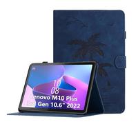 Custodia per Lenovo Tab M10 Plus 3rd Gen 10.6 Pollici 2022 (TB125FU/TB128FU) Cover in PU Case Coperchio Multi-Angli Supporto Pieghevole Cover Protettiva con Chiusura Magnetica,Auto Sveglia/Sonno-Blu