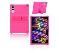 Custodia per Lenovo Xiaoxin Pad Pro GT Tablet 11.1 Pollici 2025 Ultimo TB710FU, yystao Bambini Morbido Silicone Case Supporto Regolabile (Rosa)
