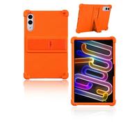 Custodia per Lenovo Xiaoxin Pad Pro GT Tablet 11.1 Pollici 2025 Ultimo TB710FU, yystao Bambini Morbido Silicone Case Supporto Regolabile (Arancio)