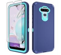 Custodia per LG Aristo 5/K31/Fortune 3/Phoenix 5/K8x/Tribute Monarch/Risio 4 con pellicola protettiva per lo schermo Custodia ibrida antiurto LGK31 Rebel K 31 31K Aristo5 Plus Astro 5+ Risio4 2020 Blu