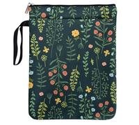 Custodia per libri con motivo a fiori rossi per donne, nonna, mamma, moglie, lettori, bibliotecarie, con cerniera e tasca frontale, impermeabile, custodia per libri, accessori per libri
