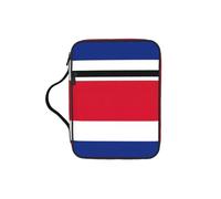 Custodia per libri con stampa della bandiera del Costa Rica, custodia per libri con manico resistente, borsa protettiva per chiesa della Bibbia, per uomini e donne