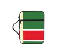 Custodia per libri con stampa della bandiera della Repubblica Cecena, custodia per libri con manico resistente, borsa protettiva per chiesa della Bibbia, per uomini e donne