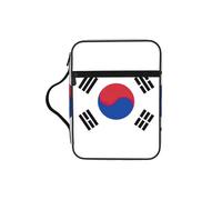 Custodia per libri con stampa della bandiera della Repubblica di Corea, custodia per libri con manico resistente, borsa protettiva per la chiesa della Bibbia, per uomini e donne