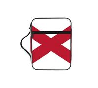 Custodia per libri con stampa della bandiera dell'Alabama, custodia per libri con manico resistente, borsa protettiva per chiesa della Bibbia, per uomini e donne