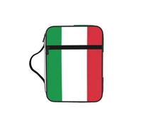 Custodia per libri con stampa della bandiera italiana, custodia per libri con manico resistente, borsa protettiva per chiesa della Bibbia, per uomini e donne