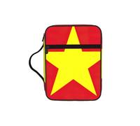 Custodia per libri con stampa della bandiera vietnamita, custodia per libri con manico resistente, borsa protettiva per chiesa della Bibbia, per uomini e donne
