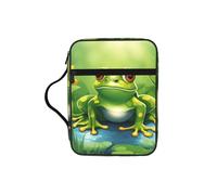 Custodia per libri con stampa di rana dei cartoni animati 1, custodia per libro con manico resistente, borsa protettiva per chiesa della Bibbia, per uomini e donne