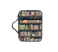Custodia per libri con stampa di topi di biblioteca, custodia per libri con manico resistente, borsa protettiva per chiesa per uomini e donne