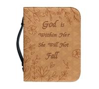 Custodia per libri e bibbia | Copertine bibliche | Protezione Biblee con manico | Borsa portatile per libri con manico superiore | Taccuino in pelle | Protezione manuale portatile per la maggior parte