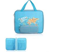 Custodia per libri TipToi Plus Tiptoi penna, cavo e accessori, spazio per fino a 5-10 starter set libro per organizer TipToi, tablet e personaggi Edurino (blu)