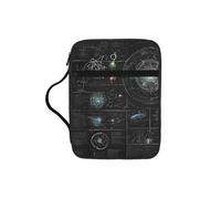 Custodia per libro con illustrazione astratta della scienza chimica con stampa 3D della Bibbia, custodia per donne e ragazze, con manico, adatta per Bibbia di dimensioni standard