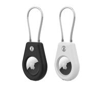 Custodia per localizzatore Apple AirTag con cavo in acciaio - 2 pezzi.