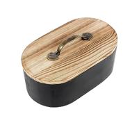 Custodia per l'organizzatore del bagno - toilette del supporto per cuscinetto, deposito di prodotti per igiene | Elegante contenitore funzionale per i batuffoli di cotone per trucco per la me