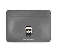 Custodia per MacBook 14" in alluminio Saffiano color argento Karl Lagerfeld