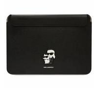Custodia per MacBook da 14" in pelle Saffiano nera di Karl Lagerfeld