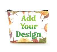 Custodia per mascara in lino beige Your Design Here collega che lascia regali, Beige, Taglia unica