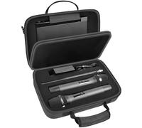 Custodia per microfone senza fili per JBL, TONOR, Shure, Bietrun, ALPOWL e due microfoni fai da te, in schiuma adatta per diverse dimensioni (solo scatola), Nero