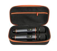 Custodia per microfono - Custodia in EVA a doppio scomparto | Custodia impermeabile con manico, 28 x 14 x 8 cm per accessori karaoke, apparecchiature multimediali, audio, vlogging, strumento