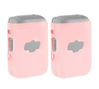 Custodia per microfono Geekria per creator, compatibile con il trasmettitore DJI Mic 2, skin protettiva in silicone, sleeve morbida (Pink / 2 confezioni)