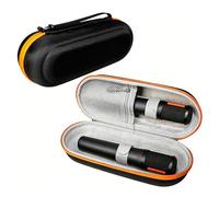 Custodia per microfono per JBL Partybox Encore 2, custodia da viaggio per doppio microfono, custodia da viaggio per Partybox Encore 2, borsa organizer per microfono, Nero , Custodia per microfono