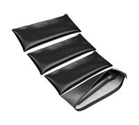 Custodia per Microfono Senza Fili - Organizzatore per 4 Microfoni,Copertura in Pelle PU con Zip e Cordino Antipolvere e per Accessori Karaoke, Podcast e Uso Quotidiano su Palco
