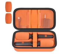 Custodia per microfono senza fili per JBL PartyBox & due microfoni System, antiurto karaoke microfoni da viaggio con coperchio in schiuma per microfono, contiene 2 microfoni, adattatore, caricatore
