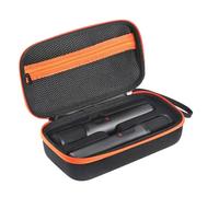 Custodia per microfono wireless impermeabile antiurto palmare doppio microfono duro borsa da viaggio per microfono wireless JBL PartyBox, nero e arancione., Borsa da viaggio per microfono wireless JBL