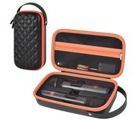 Custodia per microfono wireless JBL Wireless a due microfoni, borsa portatile per canto o karaoke per ricevitori, adattatori, batterie AA e altri accessori (solo scatola, nero)