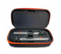 Custodia per microfono wireless JBL Wireless a due microfoni, custodia da viaggio per canto o karaoke per ricevitori, adattatori, batterie AA, colore nero, solo custodia, Nero , Custodia per microfono