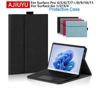 Custodia per Microsoft Surface Pro 11, Pro 10, 9, 8, 7, 6, 5, 4, Flip Stand Cover Funda per Surface Go 2, 3, 4, Custodie Protettive per Tablet