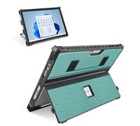 Custodia per Microsoft Surface Pro 7+/Pro 7/Pro 6/Pro 5/Pro 4/Pro LTE da 12,3", custodia protettiva robusta, con portapenne e cinturino da polso, compatibile con tastiera Type Cover, ciano