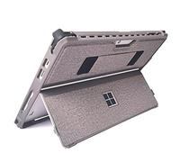 Custodia per Microsoft Surface Pro 7+/Pro 7/Pro 6/Pro 5/Pro 4/Pro LTE da 12,3 pollici, custodia protettiva robusta, con portapenne e cinturino da polso, compatibile con tastiera Type Cover, grigio
