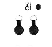 Custodia per MiLi MiTag Smart Tag, durevole, ecologica, antiurto, facile da rimuovere e anti-smarrimento, colore nero, confezione da 2