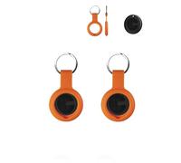 Custodia per MiLi MiTag Smart Tag, durevole, ecologica, antiurto, facile da rimuovere e anti-smarrimento, confezione da 2, colore: arancione