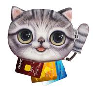 Custodia Per Monete Con Animali - Design A Portafoglio In Peluche Con Gatto E Cartone Animato, Mini Custodia Morbida, Accessorio Portatile, Tasca Per Il Trasporto Leggera, Pratico Supporto Per