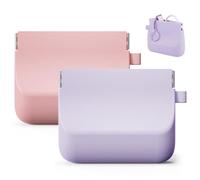 Custodia per monete da donna da 2 pezzi, Custodia per monete portatile in silicone per auricolari cablata per donna e uomo, Borsa piccola per