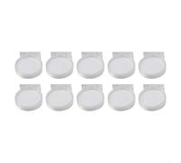 Custodia per monete in acrilico per medaglie commemorative con configurazione interna flessibile per diverse dimensioni (10 pezzi con cuscinetto interno)