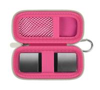 Custodia per monitor cardiaco compatibile con AliveCor KardiaMobile 6L - Monitor ECG compatibile con smartphone 6 misurazioni per dispositivi Apple e Android - Solo custodia (rosa rosso)